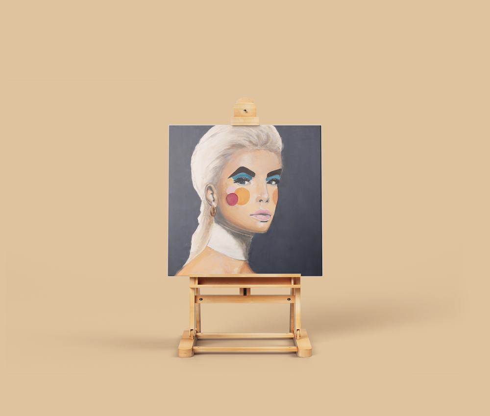 portret - original painting on canvas